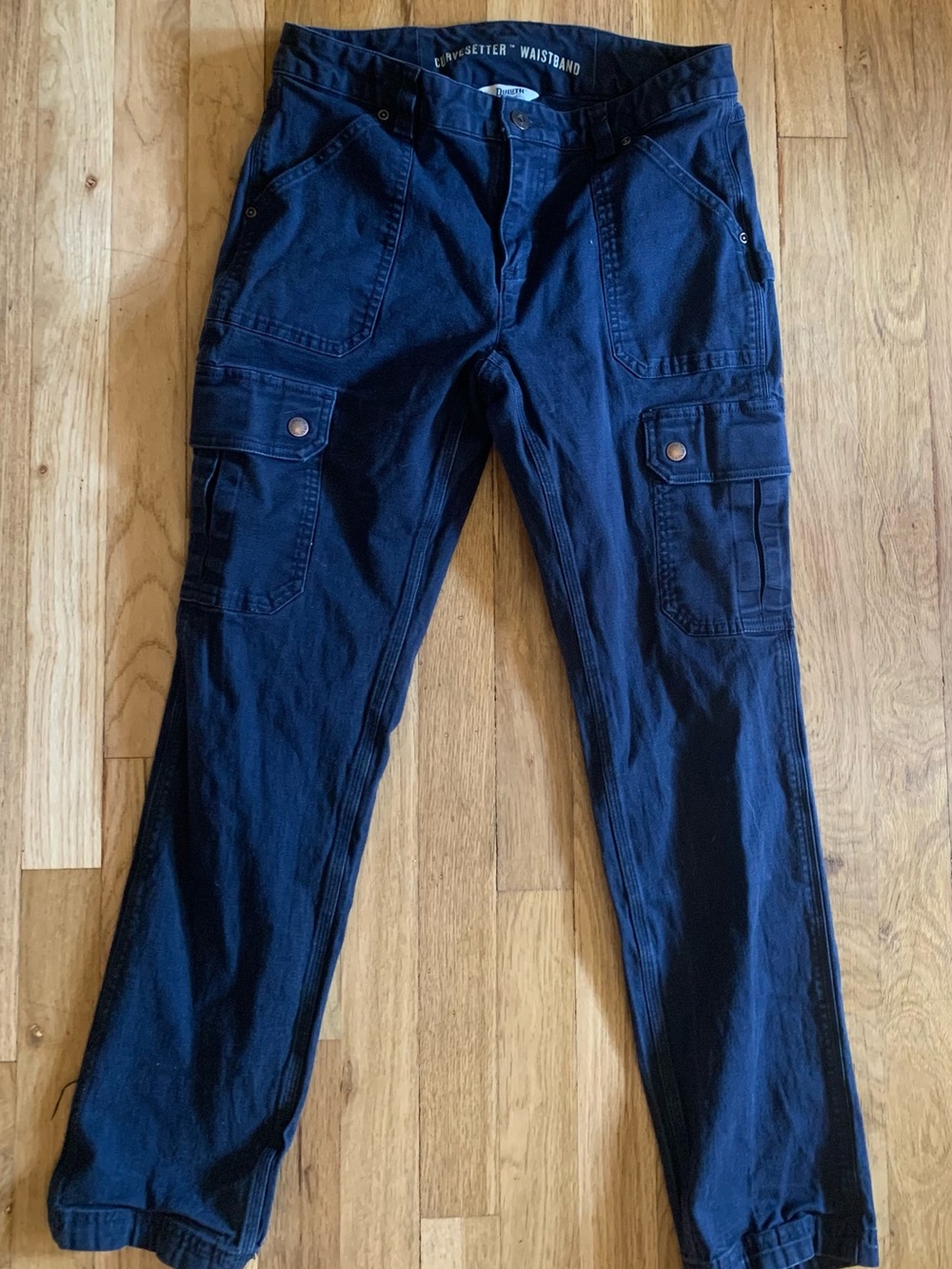 Duluth Trading Co Dark Navy Utility Cargo Trousers